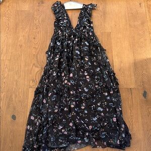 Mac Duggal floral ruffle dress size 10